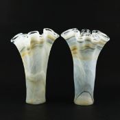 MURANO STYLE VASES, A PAIR.