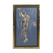 A FIGURE DRAWING OF A DANCER.