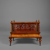 VICTORIAN WALNUT CANTERBURY.