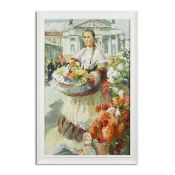 OLEG STANICHNOV (21ST CENTURY). THE FLOWER SELLER.