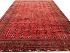 FINE PERSIAN TURKMAN LIBRARY CARPET.