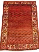 ANTIQUE PERSIAN FEREGHAN RUG.