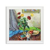 ROMAN KRAVCHUK (21ST CENTURY). STILL LIFE WITH ROSES.