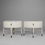 DECCA HOME BOLIER ATELIER COLLECTION 113008 END TABLES, A PAIR.