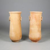 TERRACOTTA JARS, A PAIR.
