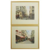 ALAN HEPBURN WATERCOLOURS, A PAIR.