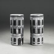 1950S ITALIAN STYLE STICK STANDS, A PAIR.