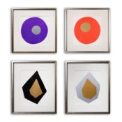 AFTER LUCIO FONTANA. A SET OF FOUR ABSTRACT PRINTS.