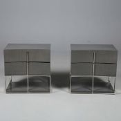 SIDE CHESTS, A PAIR.
