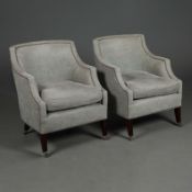 ARMCHAIRS, A PAIR.