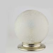 1980s ITALIAN MURANO SWIRL GLASS TABLE LAMP.