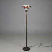 TIFFANY STYLE FLOOR STANDING LAMP.