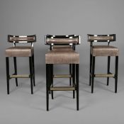 BAR STOOLS, A SET OF 4.