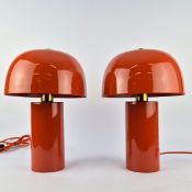 1970S ITALIAN STYLE TABLE LAMPS, A PAIR.
