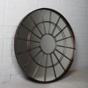 ARCHITECTURAL STYLE CIRCULAR WALL MIRROR.