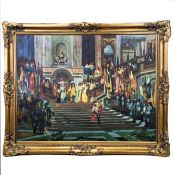 AFTER JEAN-LÉON GÉRÔME. RECEPTION OF THE GRAND CONDÉ BY KING LOUIS XIV AT VERSAILLES.
