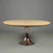 JULIAN CHICHESTER TIFFANY TABLE TOP WITH DAKOTA BASE.