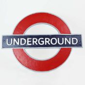 REPRODUCTION LONDON UNDERGROUND WALL SIGN.