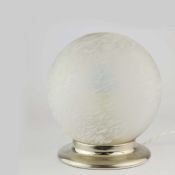 1980s ITALIAN MURANO SWIRL GLASS TABLE LAMP.
