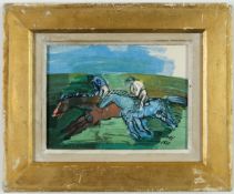 AFTER RAOUL DUFY. RACEHORSES.