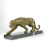 ART DECO STYLE SCULPTURAL PANTHA.