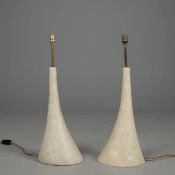 JULIAN CHICHESTER PAD TABLE LAMPS, A PAIR.