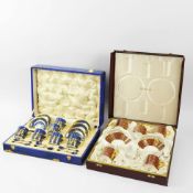 THOMAS GOODE. TWO BOXED SETS OF COFFEE CUPS AND SAUCERS. (2).