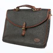 A MULBERRY LEATHER BRIEFCASE.
