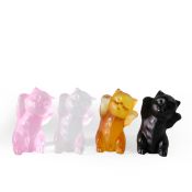 A SET OF FOUR LALIQUE CRYSTAL KITTENS. (4).