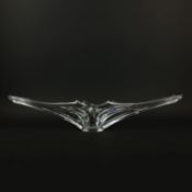 A LARGE FRENCH GLASS CENTREPIECE BOWL.