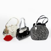 LULU GUINNESS, THREE VARIOUS HANDBAGS.
