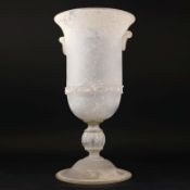 AN ITALIAN ROMAN STYLE PEDESTAL VASE.