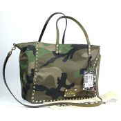 A GARAVANI VALENTINO CAMOUFLAGE ROCKSTUD TOTE BAG.
