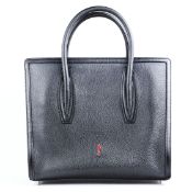 CHRISTIAN LOUBOUTIN 'PALOMA' BLACK TOTE.