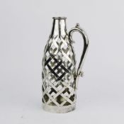 A GOLDSMITH & SILVERSMITH COMPANY LTD SILVER-PLATED CHAMPAGNE BOTTLE HOLDER.