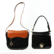 TWO VINTAGE HANDBAGS.