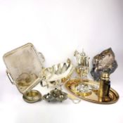 A QUANTITY OF SILVER PLATE (QTY).