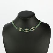 CHANEL. 2018 LEATHER CC WRAP CHOKER NECKLACE.