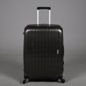 A SAMSONITE TROLLEY SUITCASE.