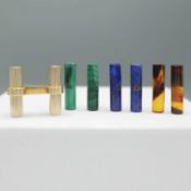 VAN CLEEF AND ARPELS, A PAIR OF 18CT GOLD BATON CUFFLINKS