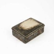 AN EARLY 20TH CENTURY SWEDISH SILVER CIGARETTE BOX.