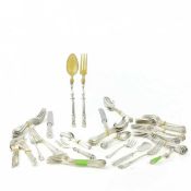 A COLLECTION OF VARIOUS SILVER-PLATED CHRISTOFLE CUTLERY.