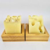 DAVID LINLEY EARLY COLLECTION CANDLESTICKS, A PAIR (2)