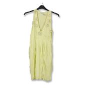 CHRISTIAN DIOR 2008 JOHN GALLIANO LIME SILK MINI DRESS - UK 8