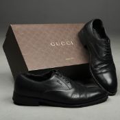 GUCCI BLACK OXFORD DRESS SHOES - UK 10