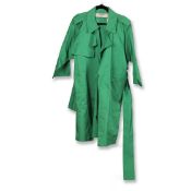 LANVIN GREEN OVERSIZED TRENCH COAT - UK 14