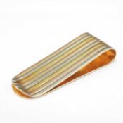 A BULGARI 18CT GOLD MONEY CLIP.