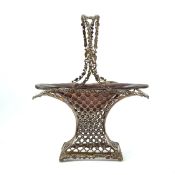 A GEORGE V MAPPIN AND WEBB SILVER BASKET.