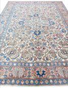 ANTIQUE SHAH-ABBAS DESIGN TABRIZ CARPET.