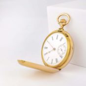 A MARC CHANTRE GENEVA 18CT GOLD POCKET WATCH .